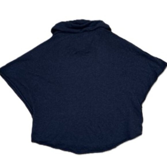 Joie Navy Blue 'Celia' Cowl Neck Armhole Poncho - Picture 4 of 8